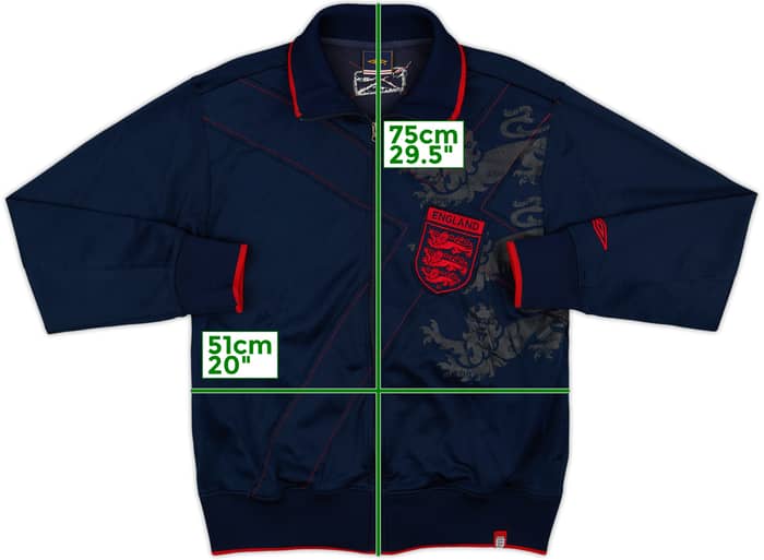 2007-09 England Umbro Track Jacket - 3/10 - (M)