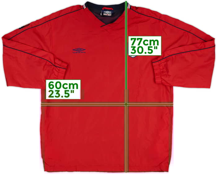 2002-04 England Umbro Drill Top - 10/10 - (S)