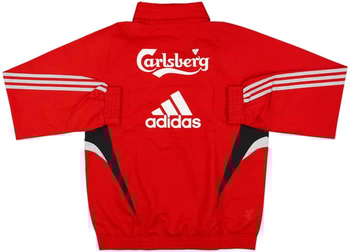 2008-09 Liverpool adidas Formotion 1/4 Zip Hooded Drill Top - 5/10 - (M)