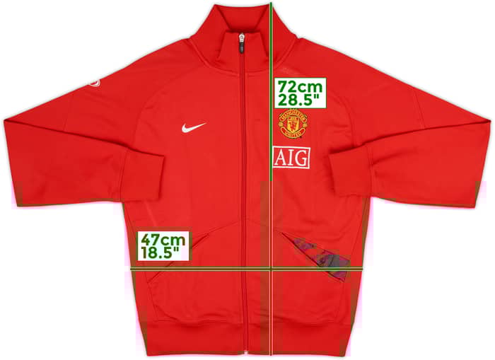 2007-08 Manchester United Nike Track Jacket - 7/10 - (M)