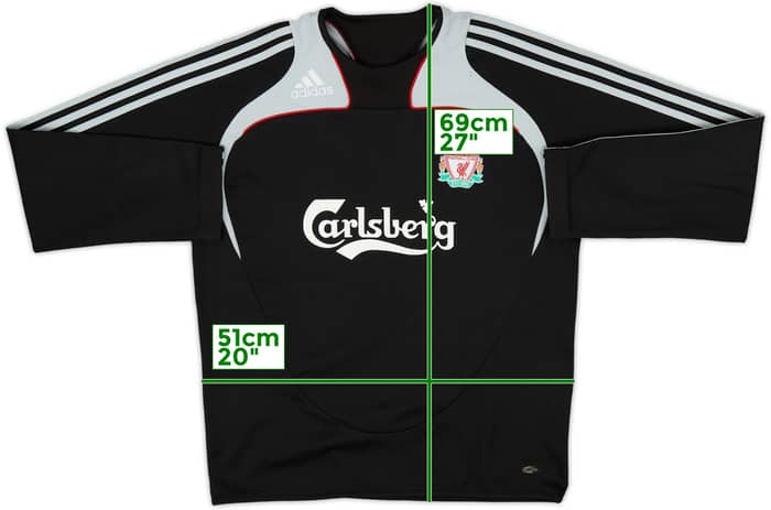 2008-09 Liverpool adidas Sweat Top - 7/10 - (M/L)