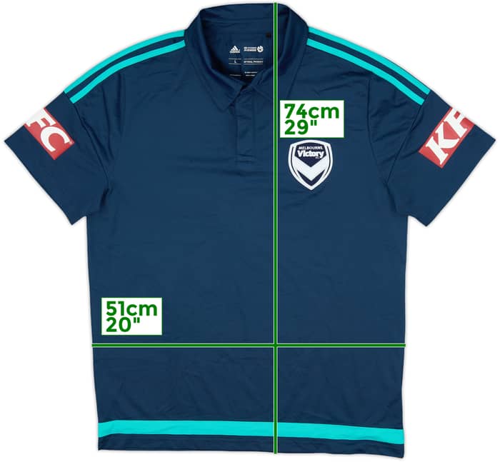 2016-17 Melbourne Victory adidas Polo Shirt - 10/10 - (L)