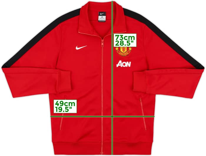 2013-14 Manchester United Nike Track Jacket - 10/10 - (M)
