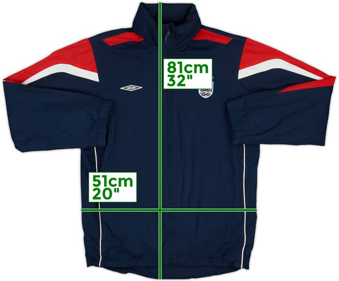 2005-06 England Umbro Hooded Track Jacket - 6/10 - (S)