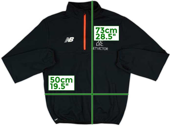 2016-17 Liverpool New Balance 1/4 Zip Drill Top - 8/10 - (M)