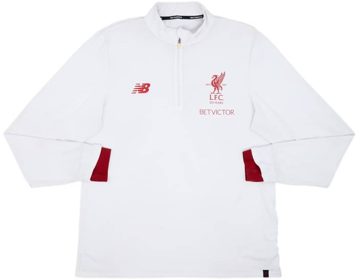 2017-18 Liverpool New Balance 1/4 Zip Sweat Top - 4/10 - (XXL)