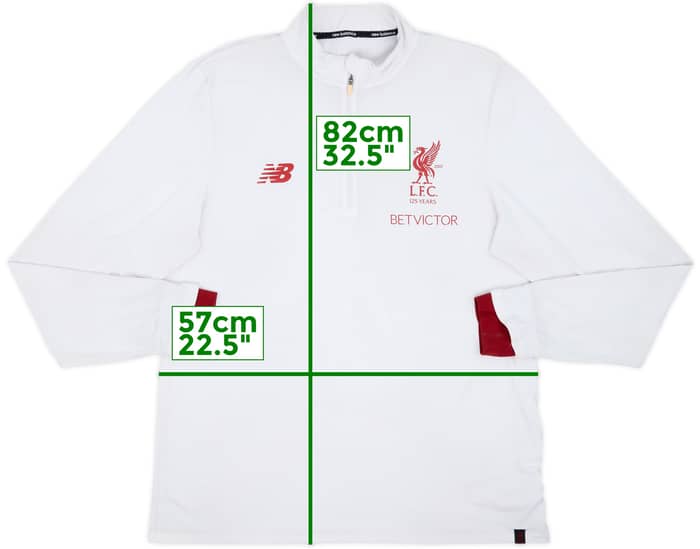 2017-18 Liverpool New Balance 1/4 Zip Sweat Top - 4/10 - (XXL)