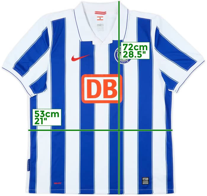 2009-10 Hertha Berlin Home Shirt - 9/10 - (XL)