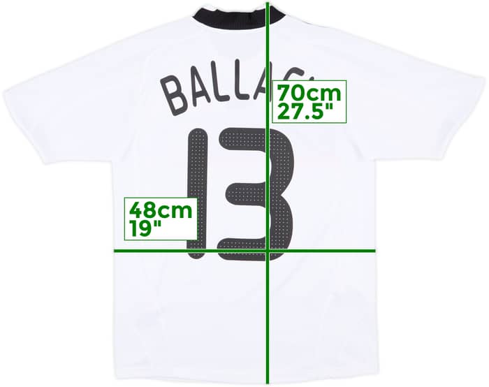 2008-09 Germany Home Shirt Ballack #13 - 7/10 - (L.Boys)