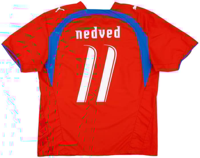 2006-08 Czech Republic Home Shirt Nedved #11 - 9/10 - (L)
