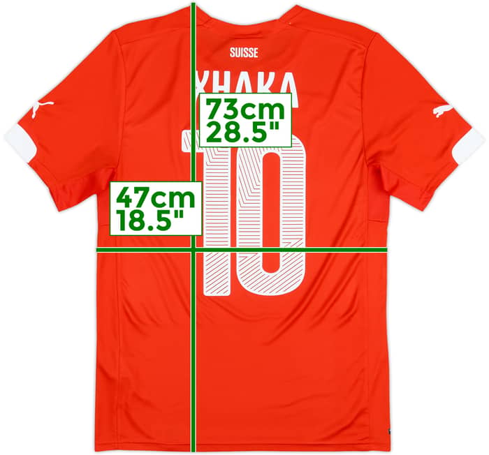 2014-15 Switzerland Home Shirt Xhaka #10 - 5/10 - (S)
