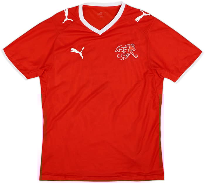 2008-10 Switzerland Signed Home Shirt - 8/10 - (M)