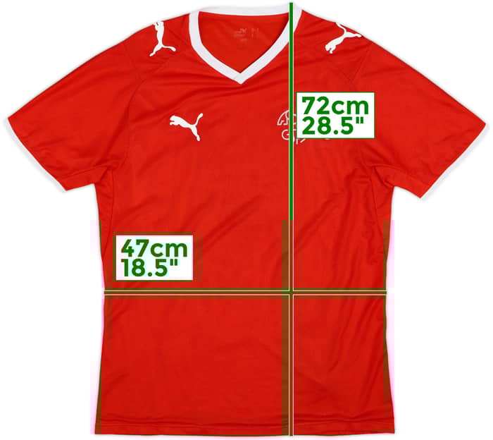 2008-10 Switzerland Signed Home Shirt - 8/10 - (M)