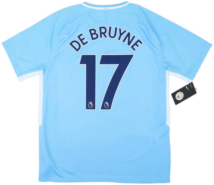 2017-18 Manchester City Home Shirt De Bruyne #17 (L)