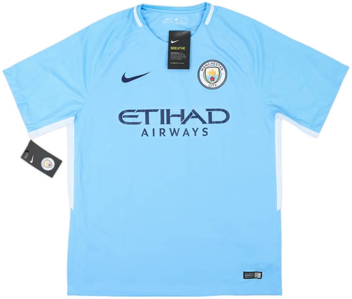 2017-18 Manchester City Home Shirt De Bruyne #17 (L)