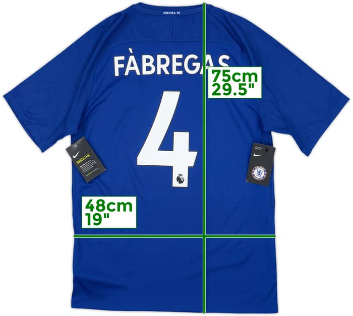 2017-18 Chelsea Home Shirt Fabregas #4 (M)