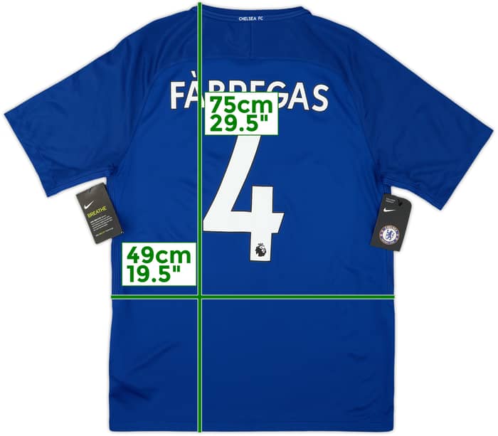 2017-18 Chelsea Home Shirt Fabregas #4 (M)