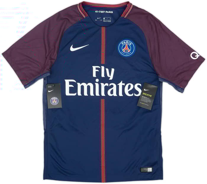 2017-18 Paris Saint-Germain Home Shirt Neymar Jr #10 (S)