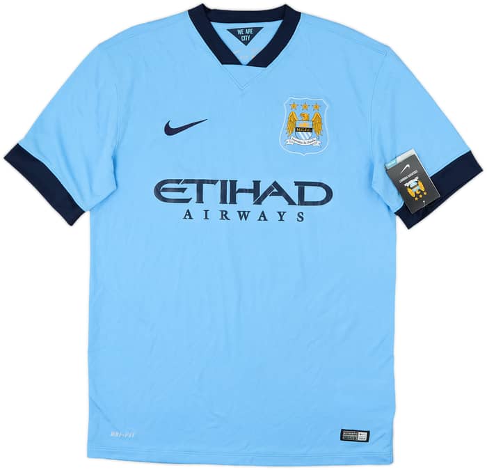 2014-15 Manchester City Home Shirt Silva #21 (M)