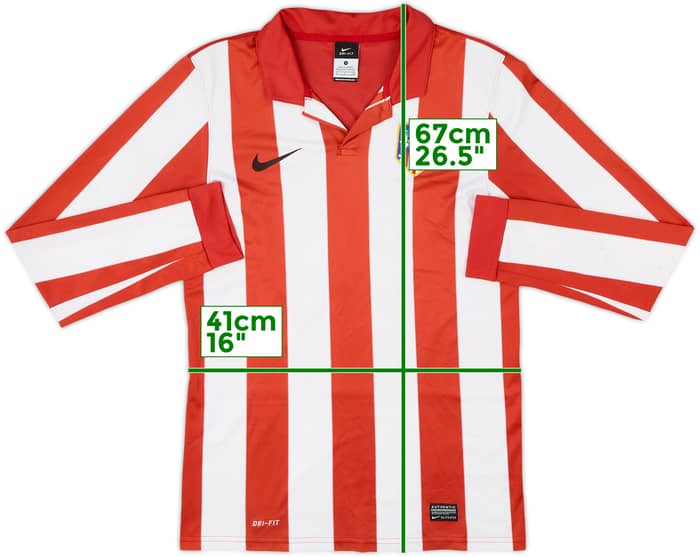2009-10 Atletico Madrid Home L/S Shirt #15 - 4/10 - (S)