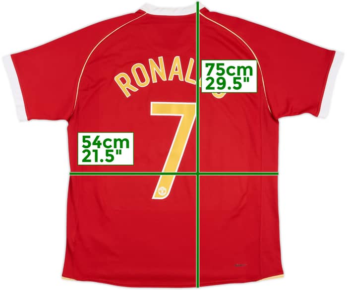 2006-07 Manchester United Home Shirt Ronaldo #7 - 6/10 - (L)