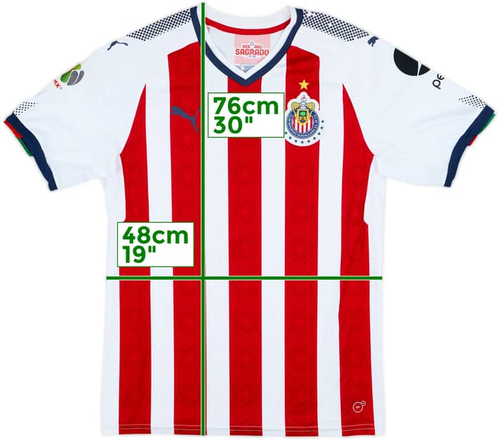 2017-18 Chivas Guadalajara Home Shirt - 6/10 - (M)