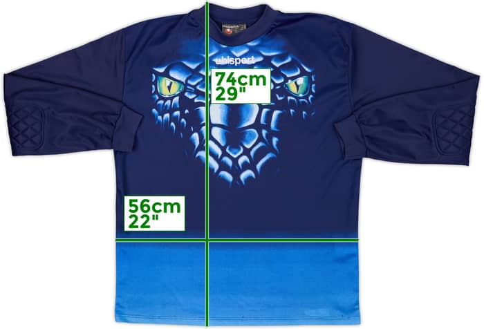 1990s Uhlsport GK Template Shirt #1 - 8/10 - (L)