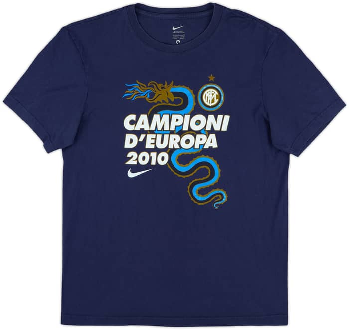 2010-11 Inter Milan Nike Cotton Tee - 8/10 - (M)