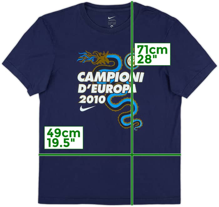 2010-11 Inter Milan Nike Cotton Tee - 8/10 - (M)