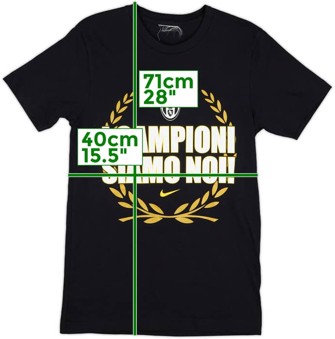 2012-13 Juventus Nike 'I Campioni Siamo Noi' Graphic Tee - 8/10 - (XL.Boys)