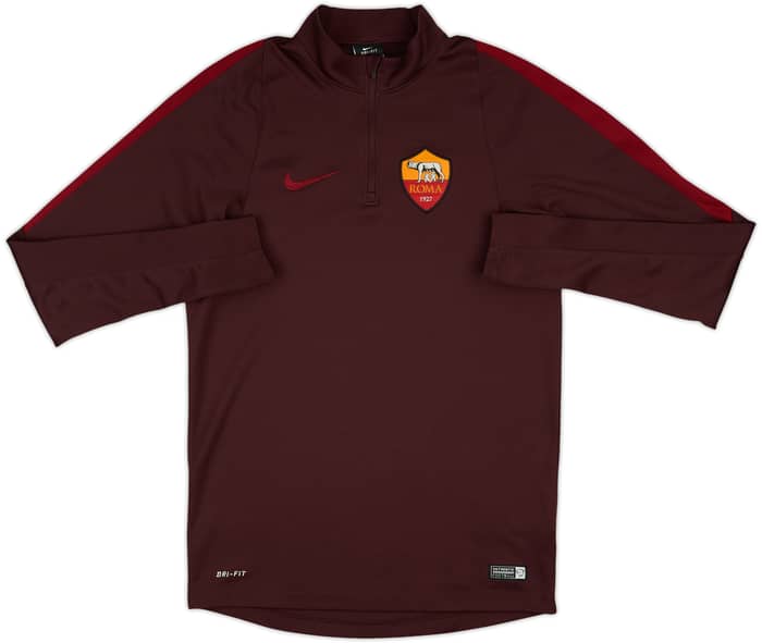 2015-16 Roma Nike 1/4 Zip Drill Top - 8/10 - (S)