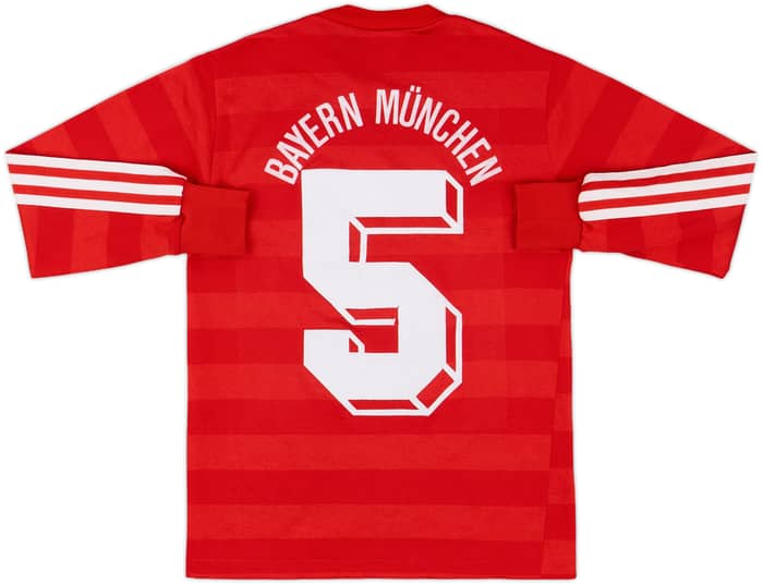 1984-89 Bayern Munich Home L/S Shirt #5 - 7/10 - (XS)