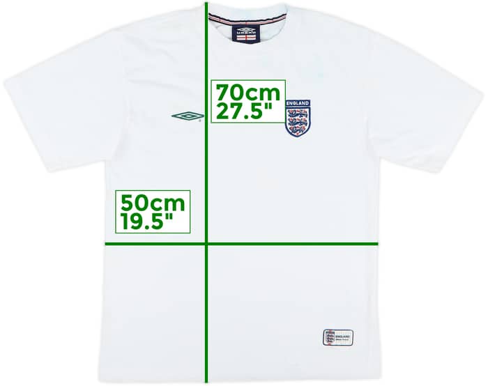2001-02 England Umbro Cotton Tee - 4/10 - (M)