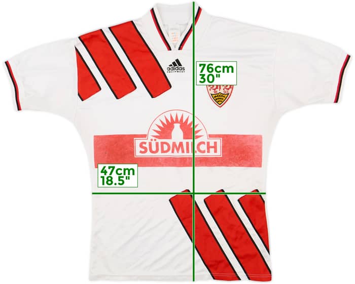 1995-96 Stuttgart Home Shirt - 6/10 - (M)