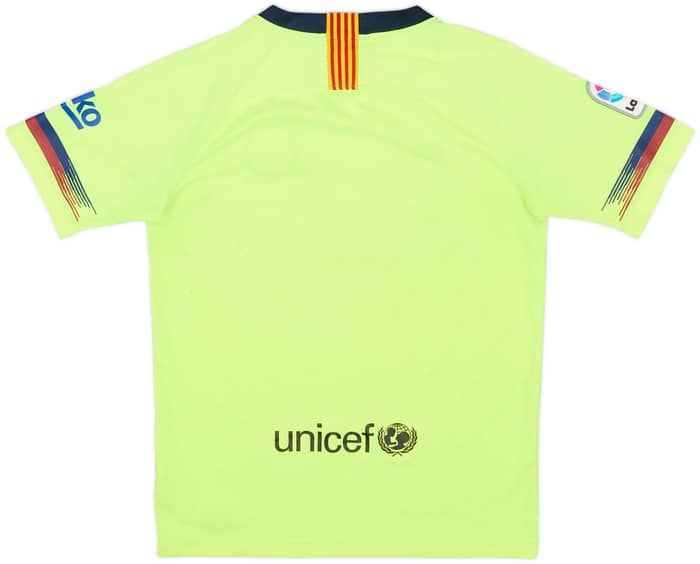 2018-19 Barcelona Away Shirt - 8/10 - (L.Boys)