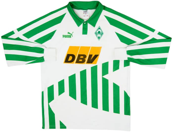 1994-95 Werder Bremen Home L/S Shirt - 6/10 - (L)
