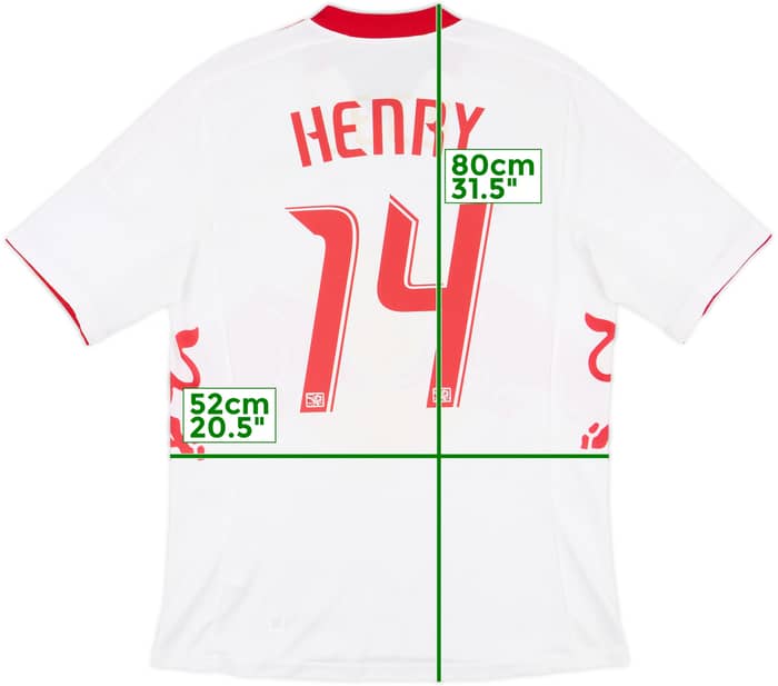 2012-13 New York Red Bulls Home Shirt Henry #14 - 6/10 - (L)