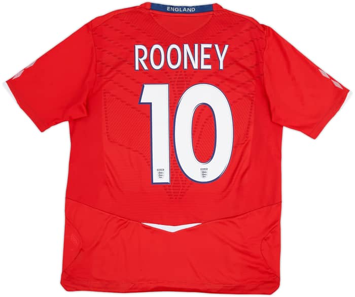 2008-10 England Away Shirt Rooney #10 - 5/10 - (L)