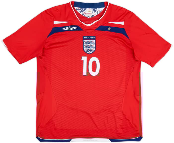 2008-10 England Away Shirt Rooney #10 - 5/10 - (L)