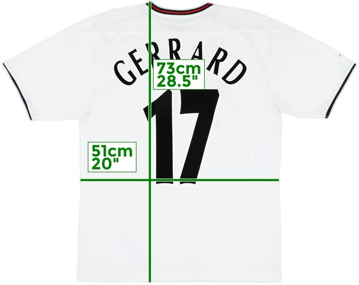 2003-04 Liverpool Away Shirt Gerrard #17 - 6/10 - (M)