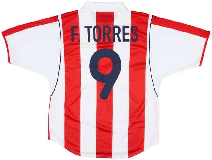 2001-02 Atletico Madrid Home Shirt F.Torres #9 - 9/10 - (M)