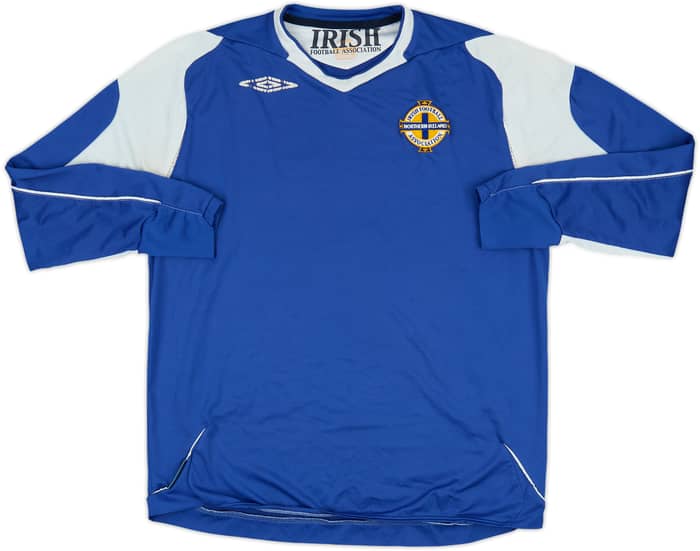2006-08 Northern Ireland Away L/S Shirt - 4/10 - (L)