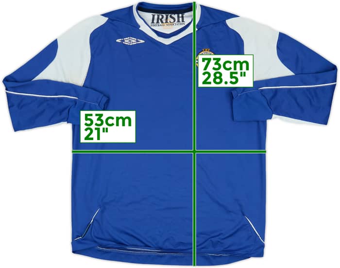 2006-08 Northern Ireland Away L/S Shirt - 4/10 - (L)
