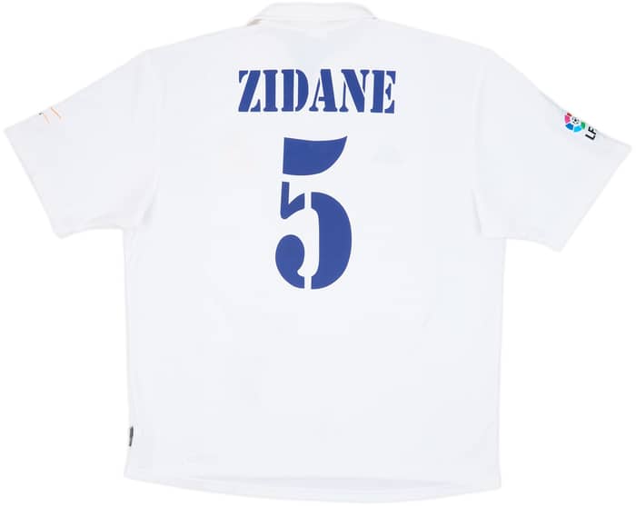 2001 Real Madrid Home Shirt Zidane #5 - 7/10 - (XL)