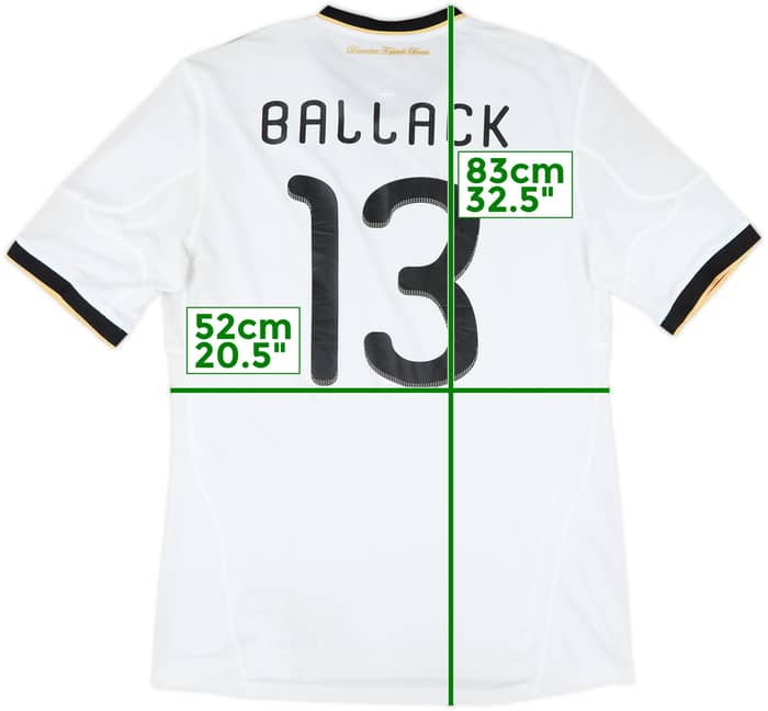 2010-11 Germany Home Shirt Ballack #13 - 6/10 - (L)