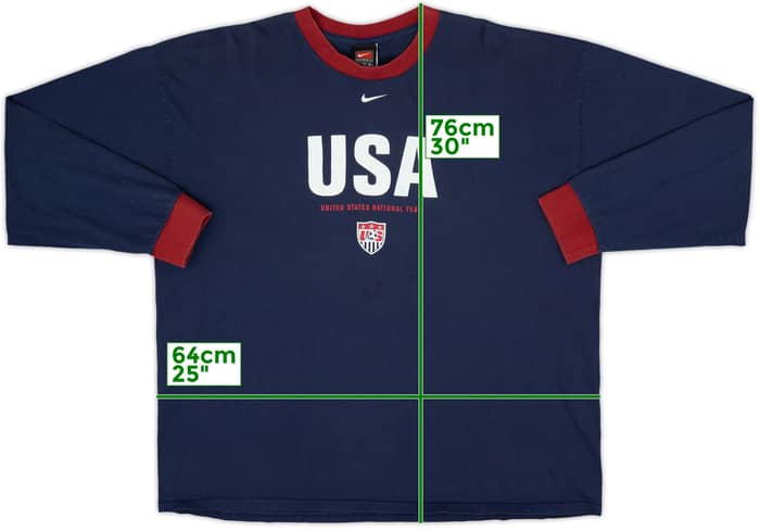 2008-09 USA Nike Graphic L/S Tee Adu #11 - 6/10 - (XL)