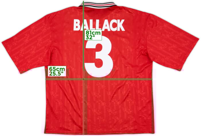 1996-98 Kaiserslautern Home Shirt Ballack #3 - 9/10 - (XXL)