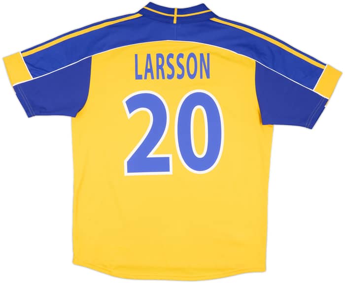 2000-02 Sweden Home Shirt Larsson #20 - 8/10 - (L)