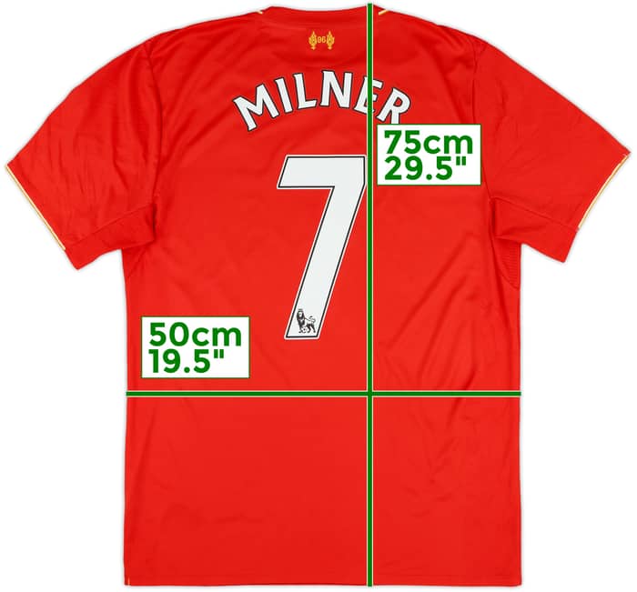 2015-16 Liverpool Home Shirt Milner #7 - 5/10 - (M)