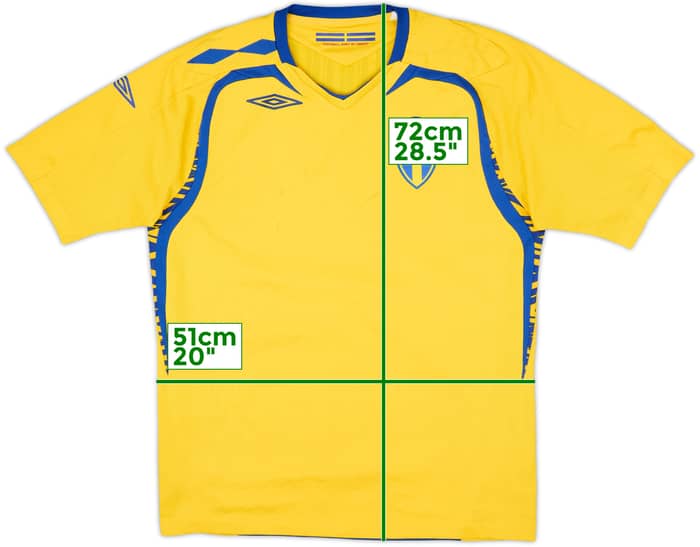 2007-09 Sweden 'Signed' Home Shirt - 8/10 - (L)